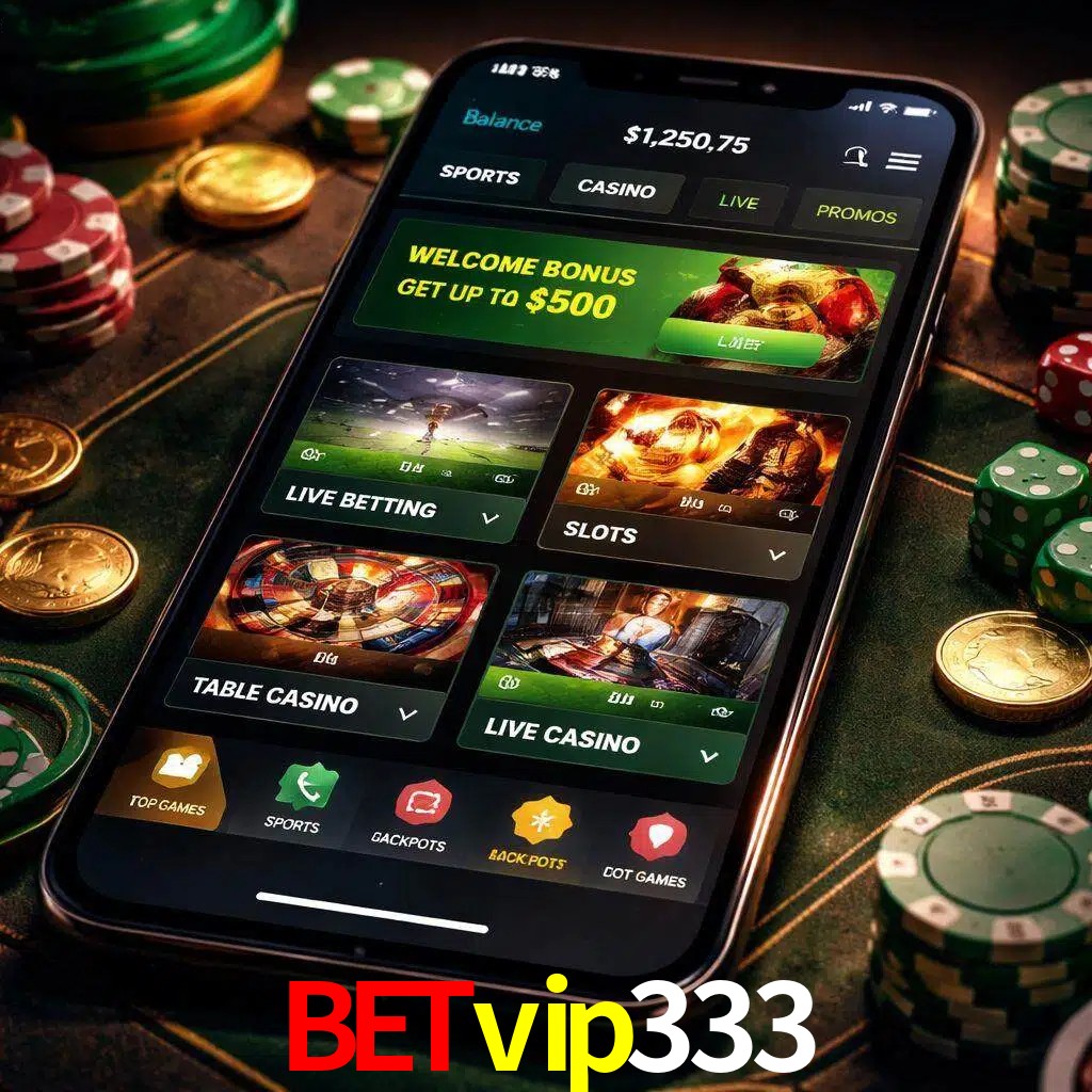 Diseño de juegos móviles Betvip333 para usuarios en México